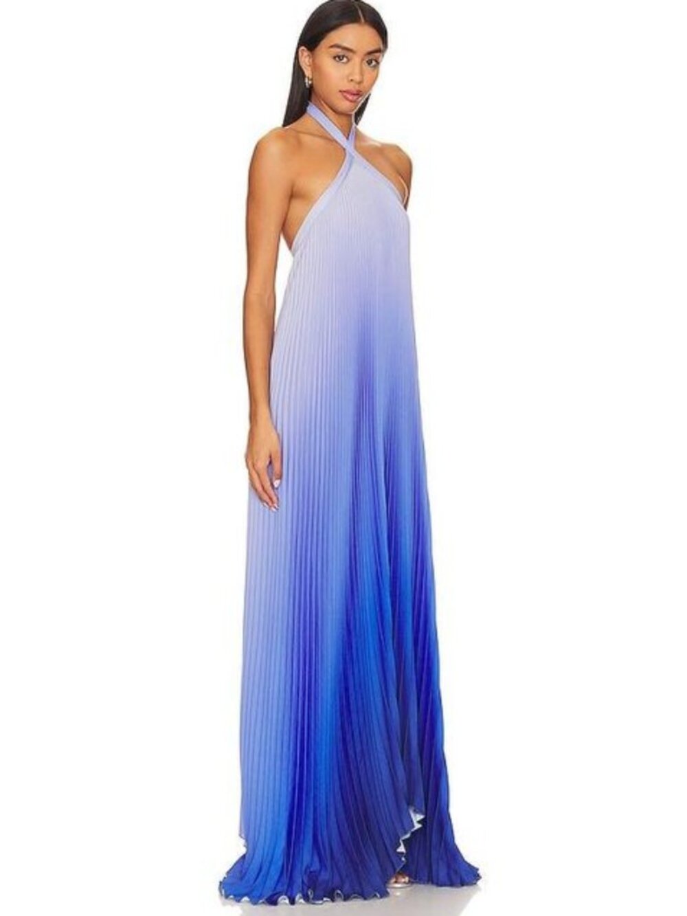 L'IDEE Deesse Gown in Ocean blue maxi - Picture 2 of 11